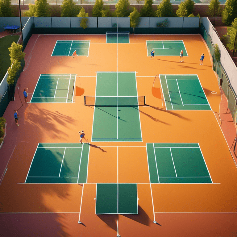 pickle ball court size