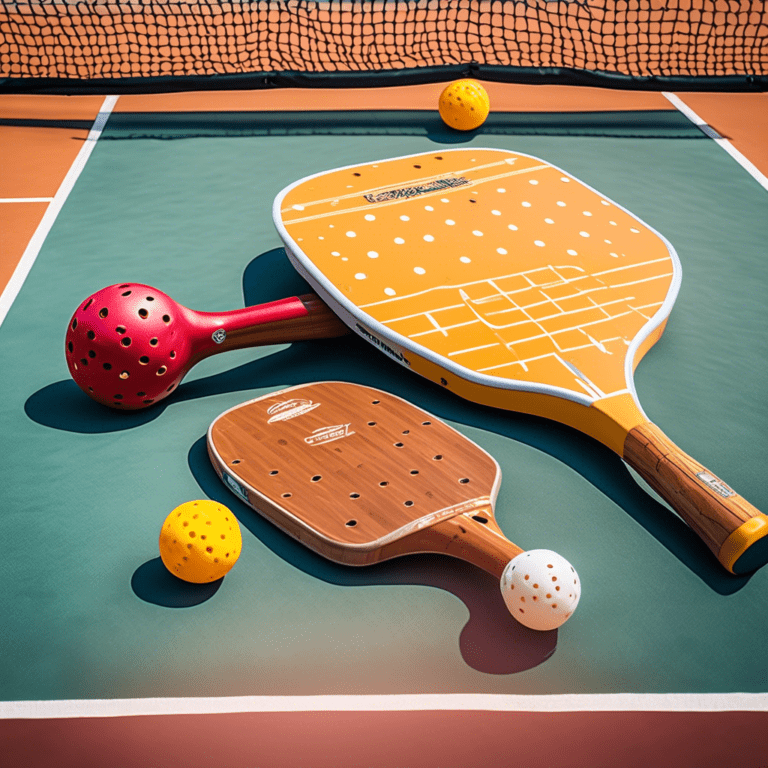 pickle ball paddle set