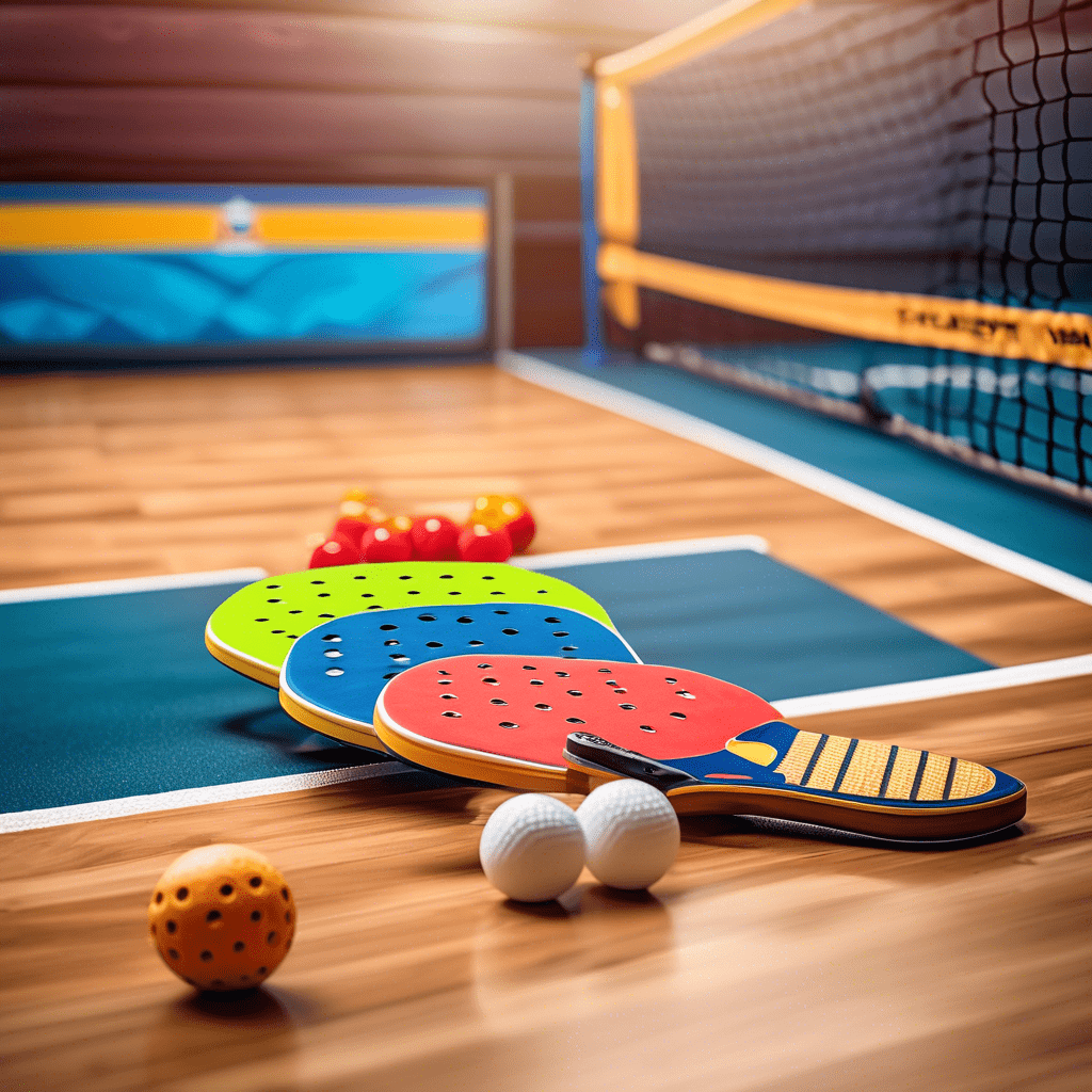 Pickle Ball Paddle and Ball