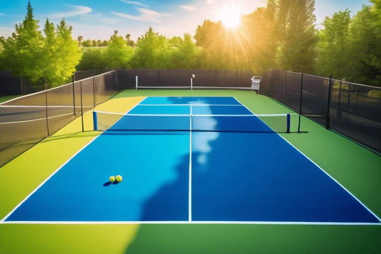 Pickleball players in action