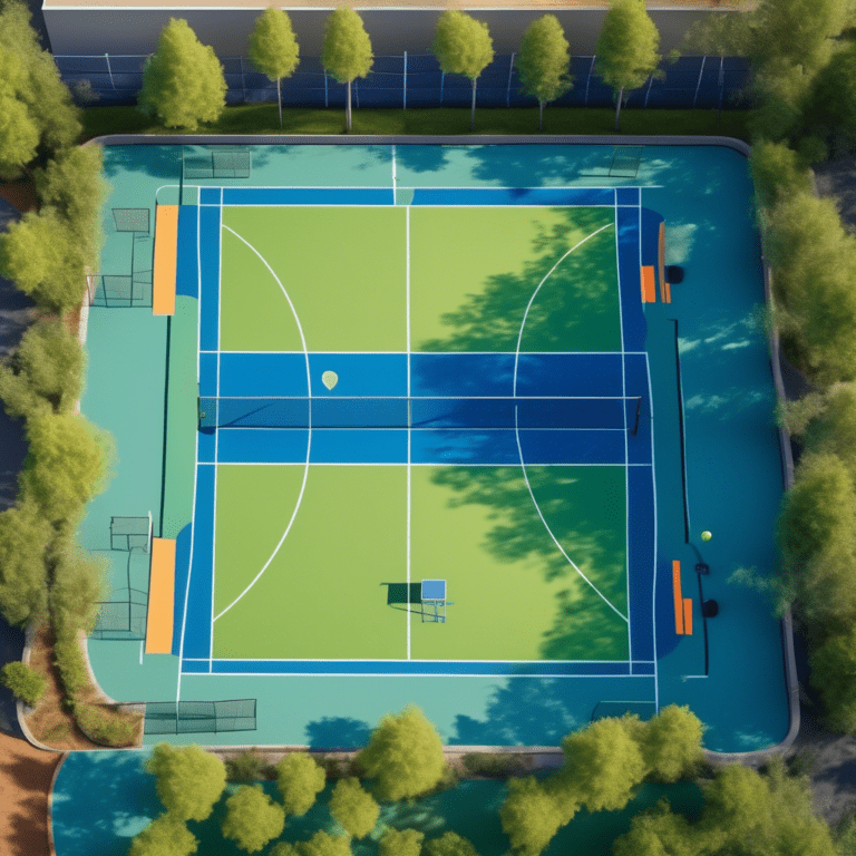 dimensions of pickle ball court