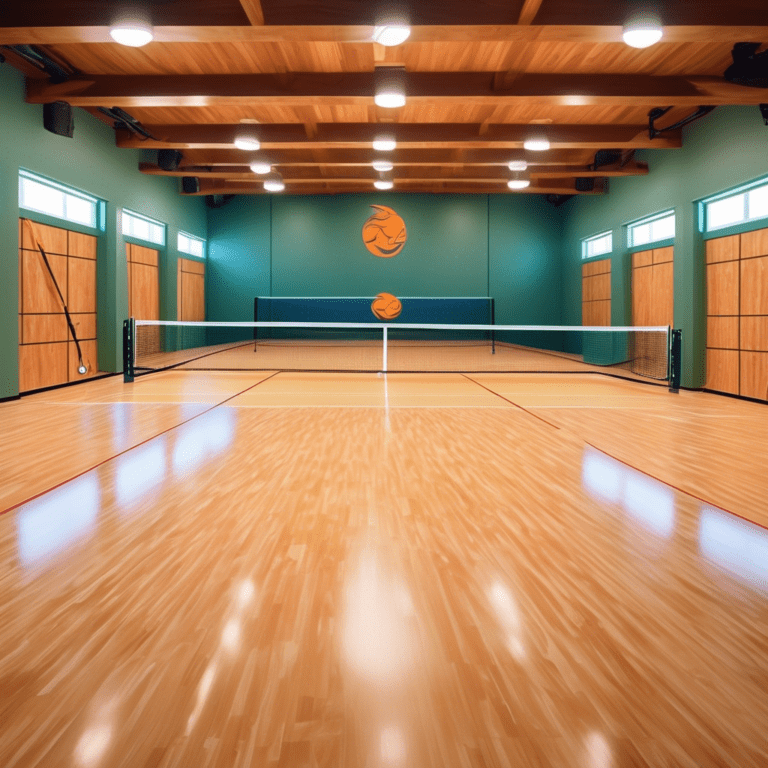 indoor pickle ball courts