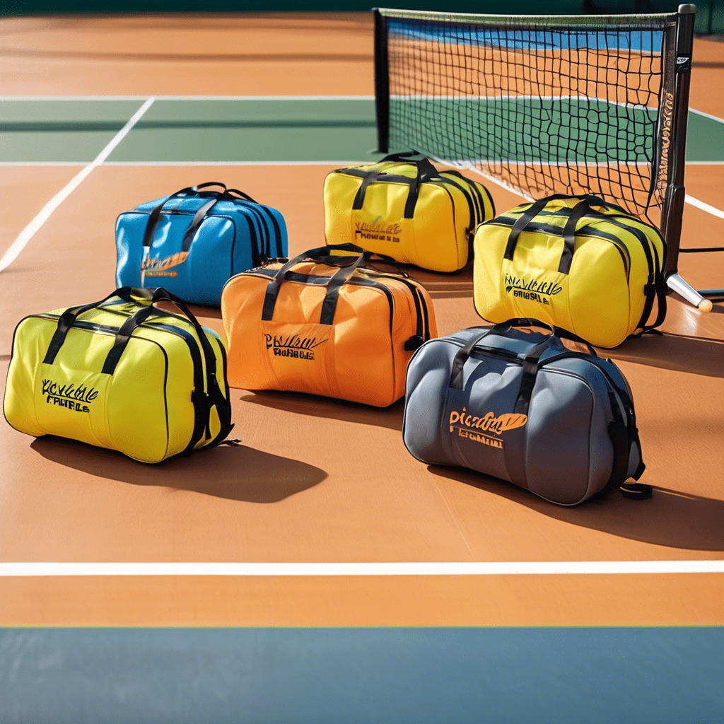 Various types of pickleball bags