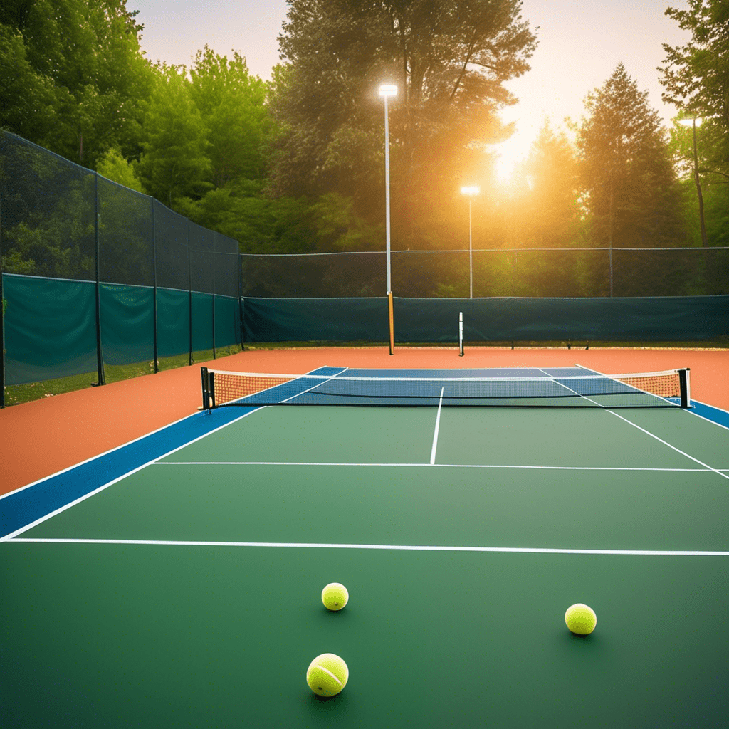 Players at pickleball net