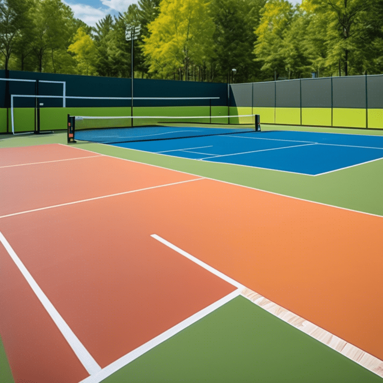 what is the size of a pickle ball court