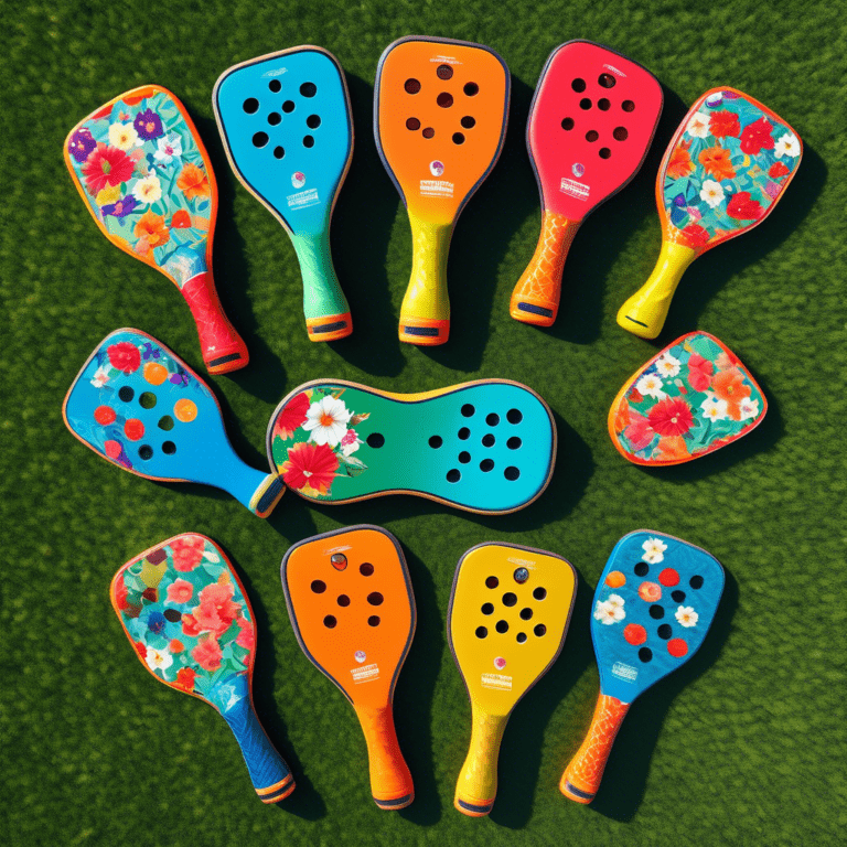 cute pickle ball paddles