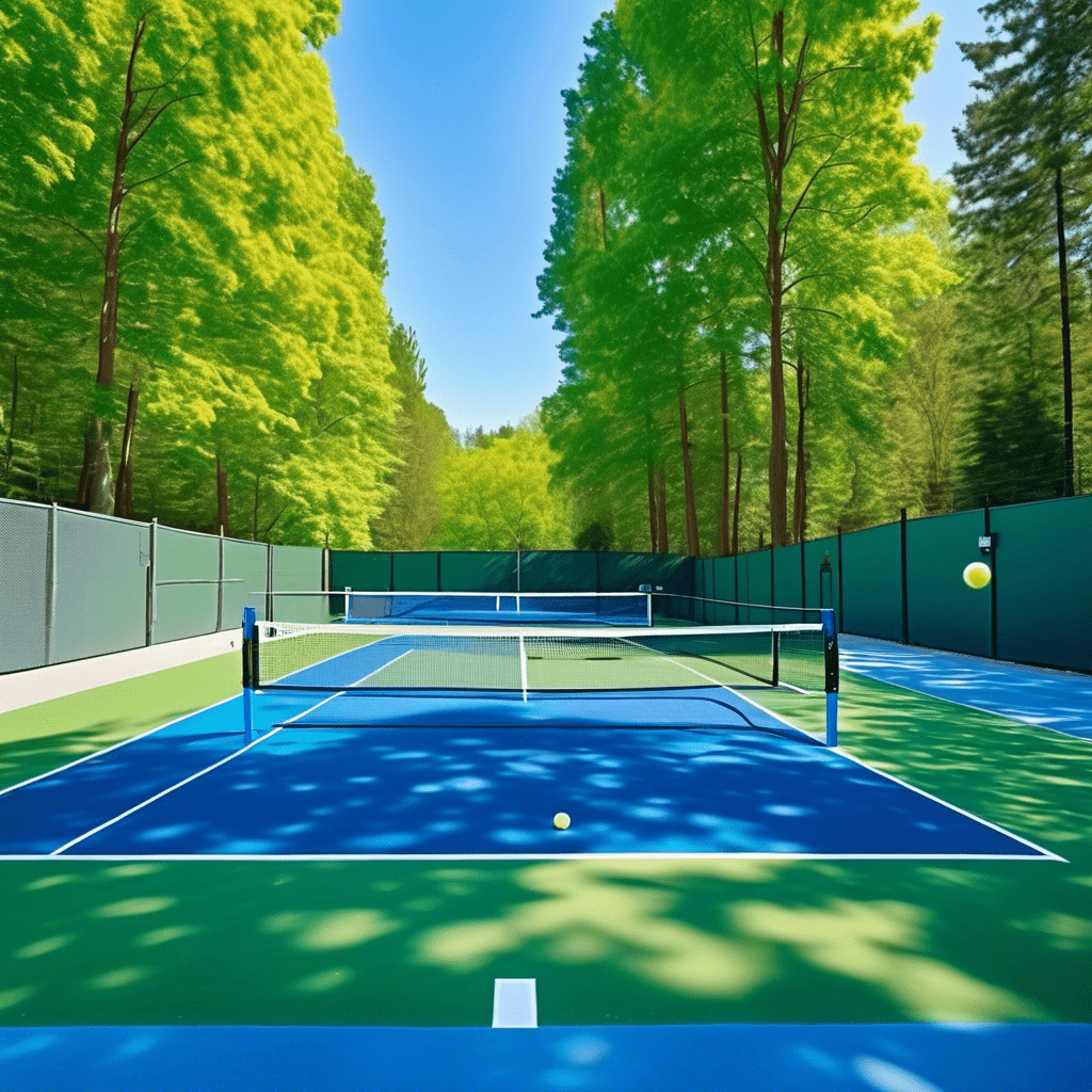 People playing pickleball on local courts