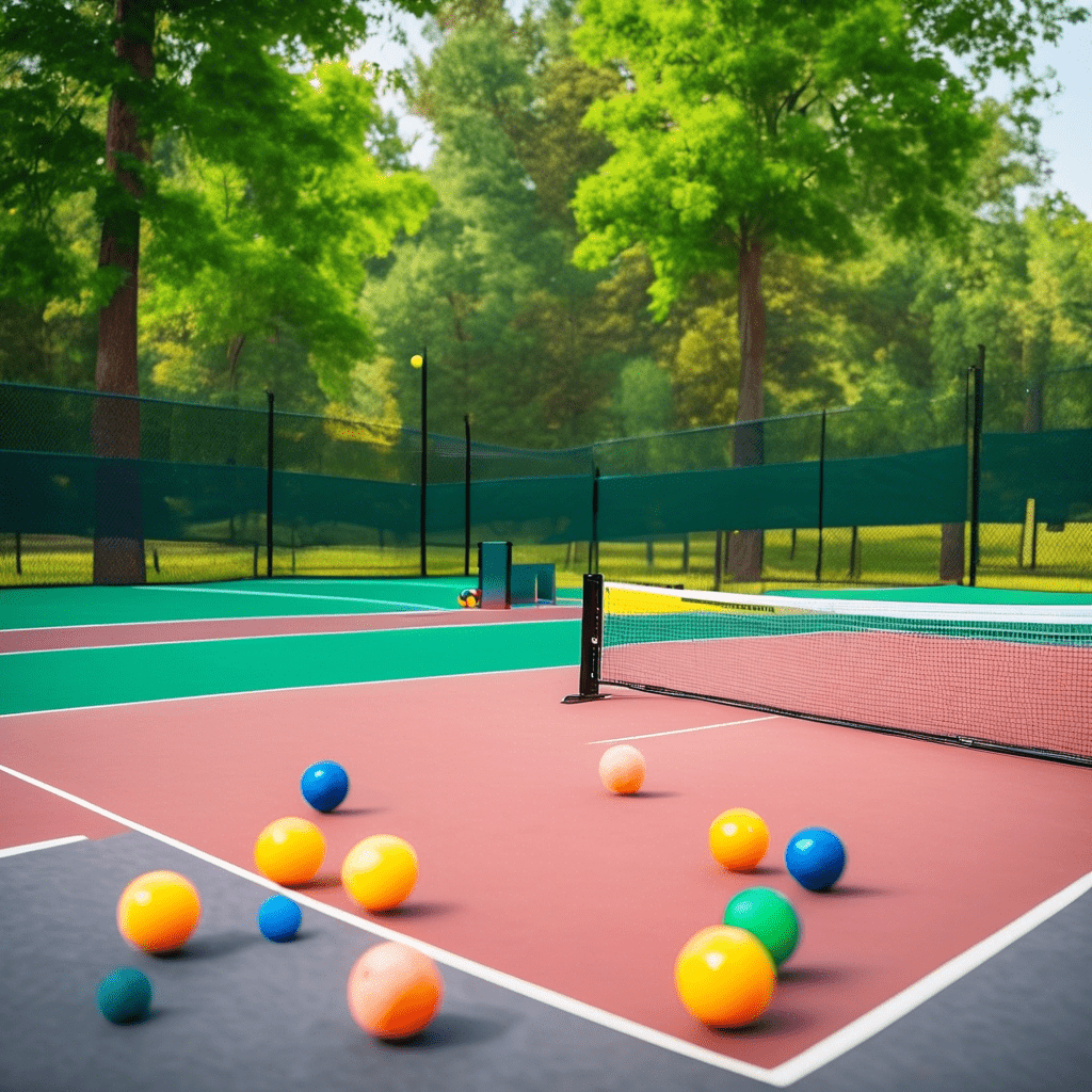 Pickle Ball Target Practice Setup